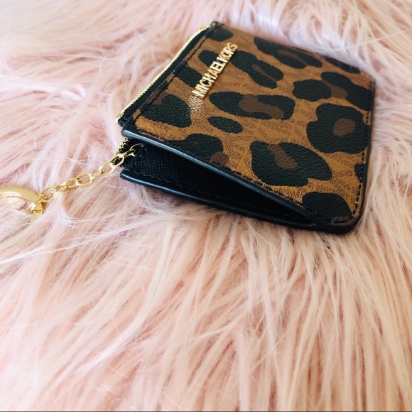 Michael Kors Jet set Travel coinpouch leopard NWT - Picture 5 of 5